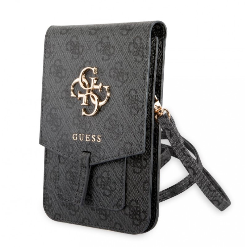 Τσάντα Guess PU 4G Metal Logo Phone Bag Grey