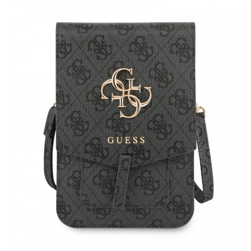 Τσάντα Guess PU 4G Metal Logo Phone Bag Grey