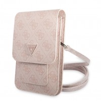 Τσάντα Guess PU 4G Triangle Logo Phone Bag Pink