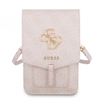 Τσάντα Guess PU 4G Metal Logo Phone Bag Pink