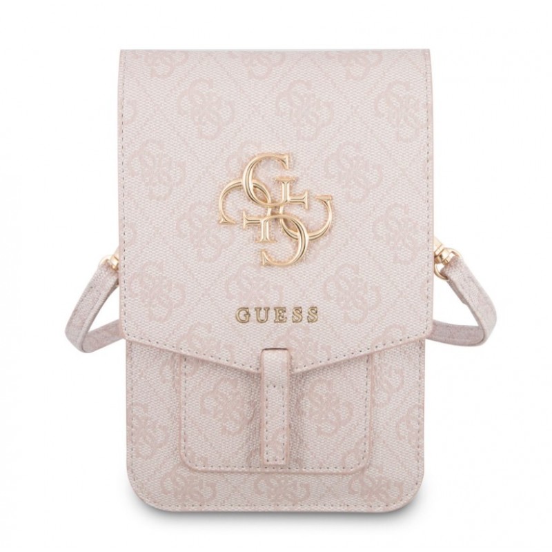 Τσάντα Guess PU 4G Metal Logo Phone Bag Pink