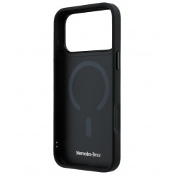 Θήκη Mercedes PU Leather 3D MagSafe Cover Apple iPhone 17 Pro (6.3") Black