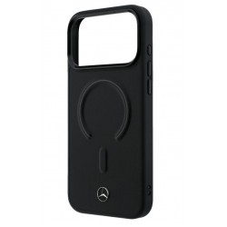 Θήκη Mercedes PU Leather 3D MagSafe Cover Apple iPhone 17 Pro (6.3") Black