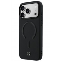 Θήκη Mercedes PU Leather 3D MagSafe Cover Apple iPhone 17 Pro (6.3") Black