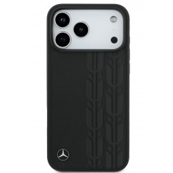 Θήκη Mercedes Leather Laurel Leaves MagSafe Cover Apple iPhone 17 Pro Max (6.3") Black