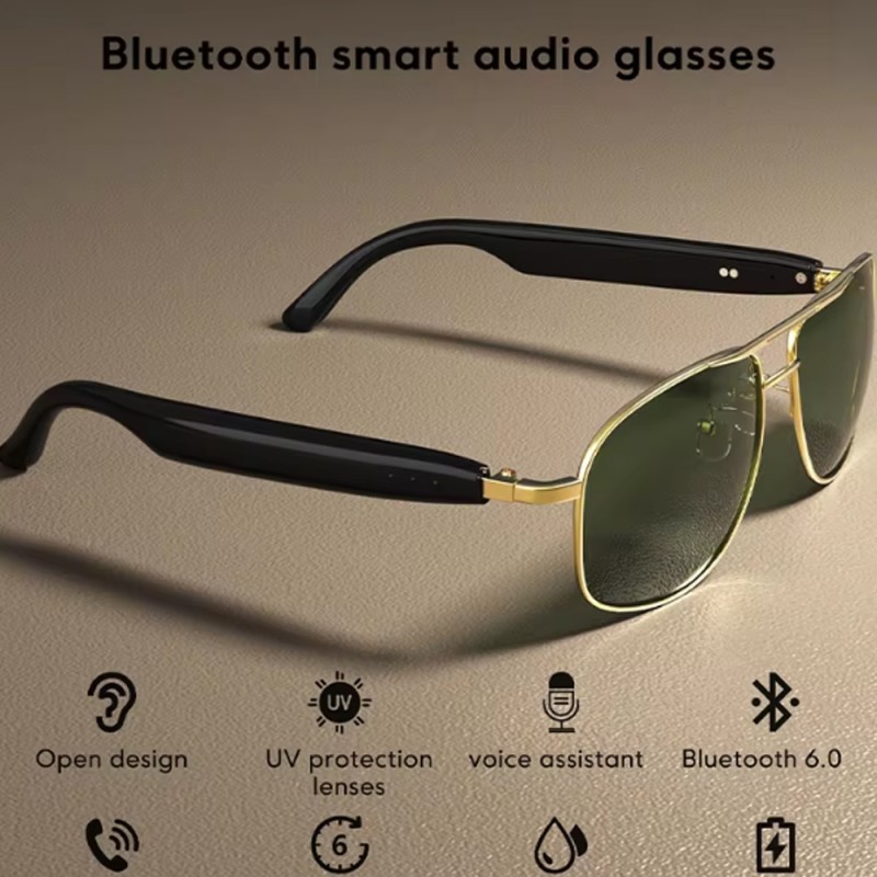 Γυαλιά Ηλίου Blackview D1 Pro Fashionable Smart Glasses Gold
