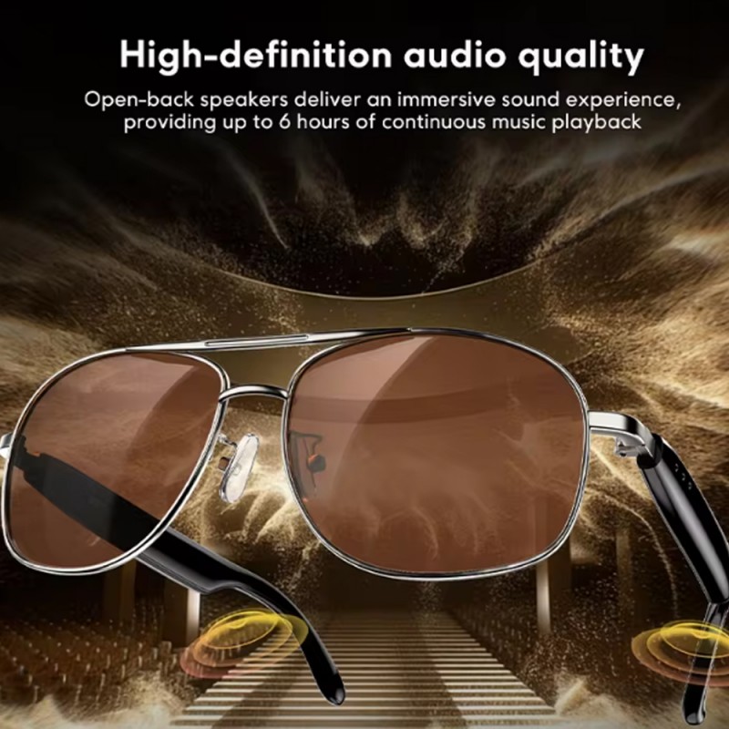 Γυαλιά Ηλίου Blackview D1 Pro Fashionable Smart Glasses Silver