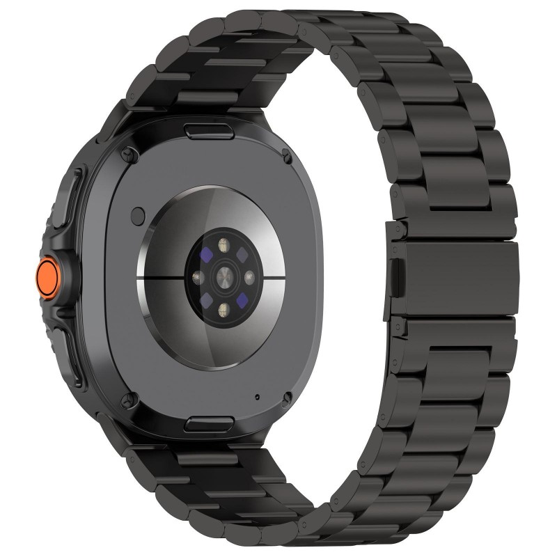 Ανταλλακτικό λουράκι Stainless Steel Black Band για Samsung Galaxy Watch8 / 8 Classic (40/44/46mm)