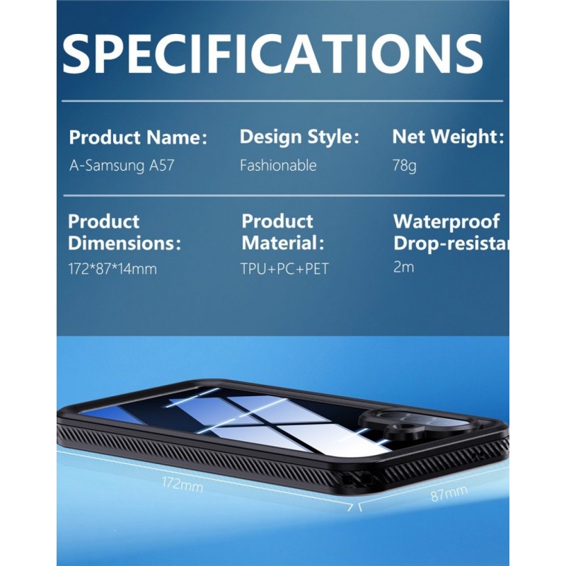 Αδιάβροχη θήκη Redpepper Samsung Galaxy A57 5G SM-A576 Shockproof/Waterproof Black