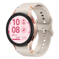 Ανταλλακτικό λουράκι Flat Silicone Design Watchband για Samsung Galaxy Watch5 (40mm & 42mm)/Watch4 (40mm & 44mm)/ Watch4 Classic (42mm & 46mm)/ Watch3(41mm)/Active 2(40/44mm)/ (20mm)  Starlight