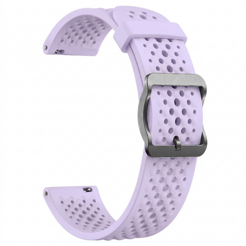 Ανταλλακτικό λουράκι Sport Silicone Breathable Watchband για Huawei GT 6 Pro 46mm / Samsung Galaxy Watch 3 45mm / Honor Magic Watch2 46mm / Huawei Watch GT 46mm (22mm)  Light Purple