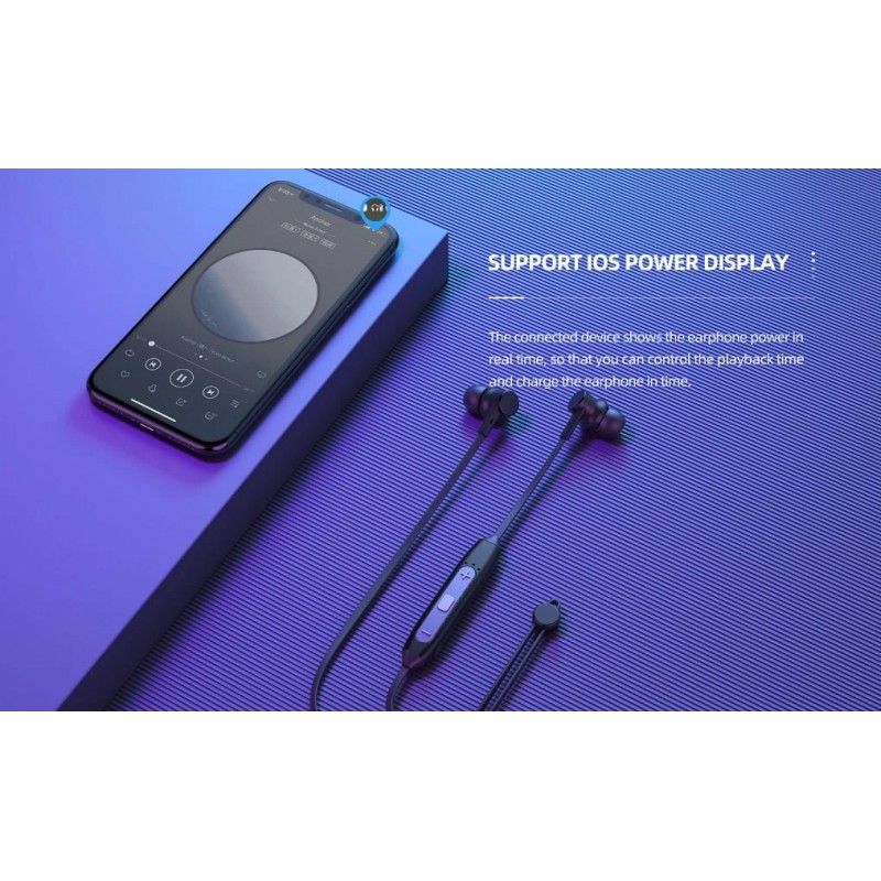 Ακουστικά Bluetooth Celebrat A20 Wireless Earphones Neck-Hang Black