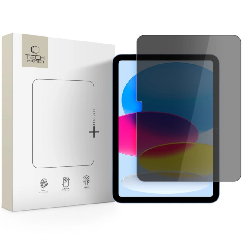 Γυαλί Προστασίας Tech-Protect Glass Spy+ iPad 10.9” 10 / 2022 / 11” 11 / 2025  Full Glue 9H Full Screen Cover AntiCrash / AntiShock Privacy
