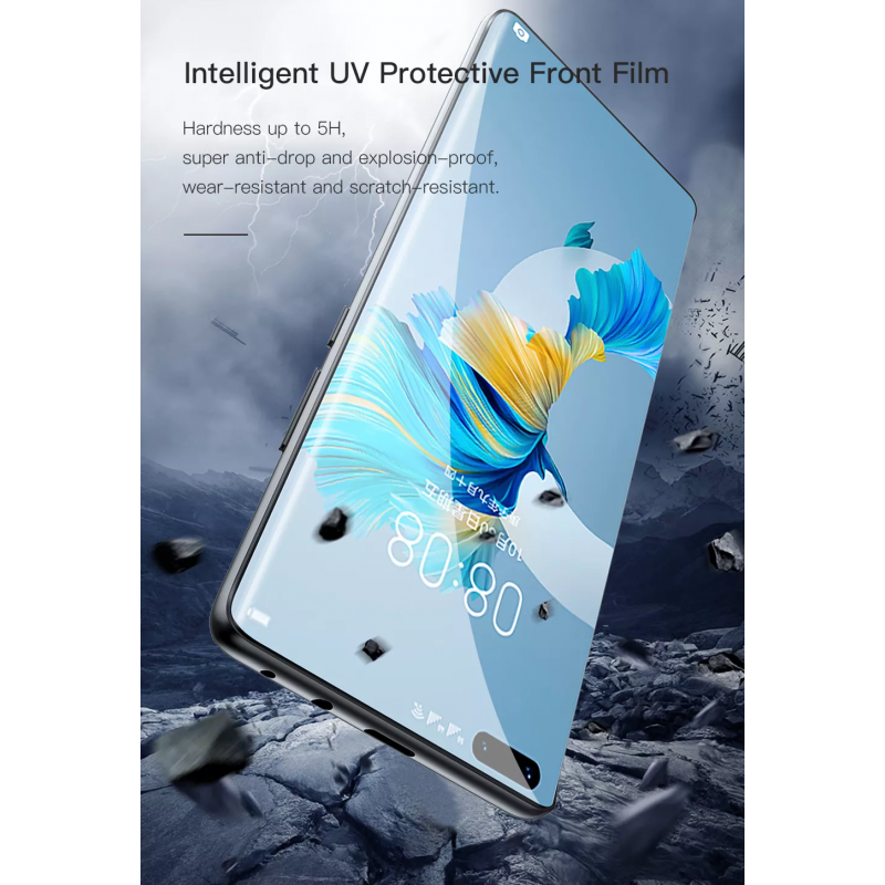 Μεμβράνη Προστασίας UV Privacy Glossy Hydrogel  Deva Rugged Armor (0.3mm) Oneplus Nord 6 Anticrash Flex Foil Ultra HD