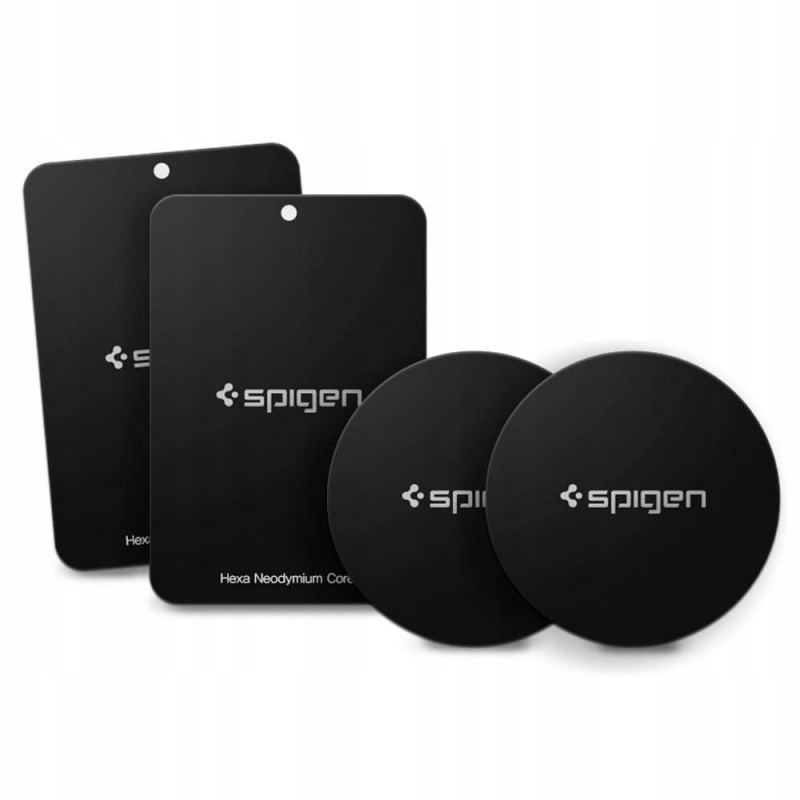 Μαγνητικές Πλάκες για Βάση Αυτοκινήτου Spigen Kuel Mp4p Car Mount Metal Plates Black