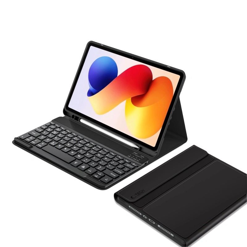 Θήκη Tech-Protect Πληκτρολογίου/ Υποδοχή Γραφίδας & Keyboard Xiaomi Poco Pad M1 / Redmi Pad 2 Pro 12.1 Black