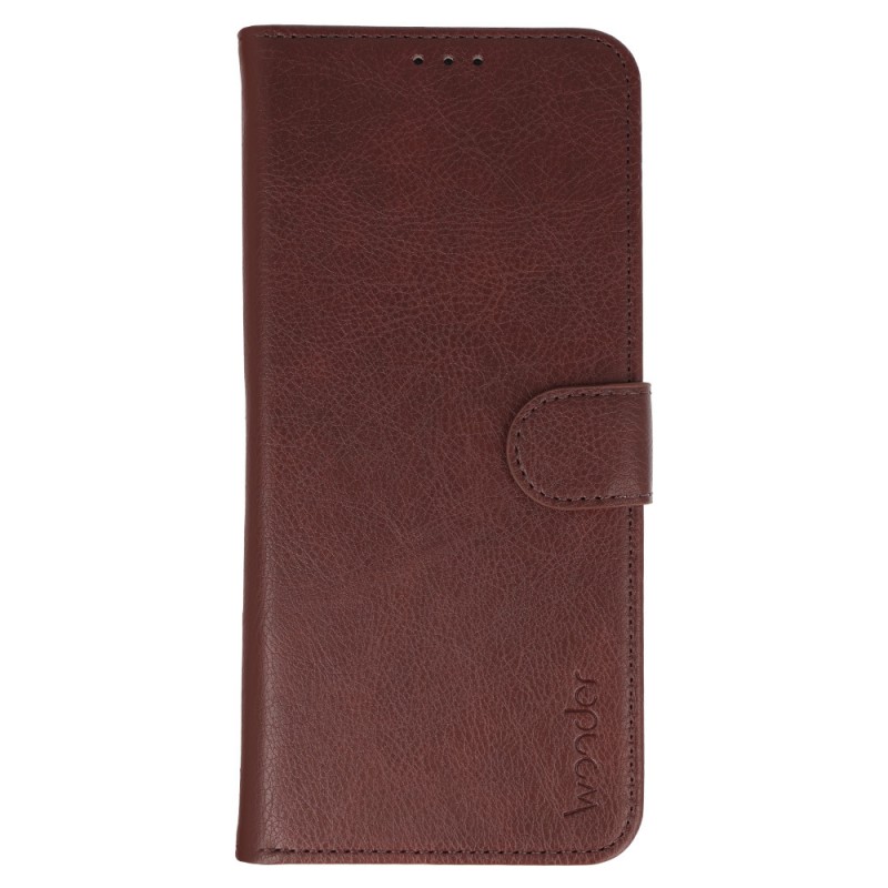 Θήκη Wonder Common Universal Book Case Size L for iPhone 6 Plus / 7 Plus / 8 Plus / XS Max / 11 Pro Max / Samsung S20 FE / S21 FE / S10 Plus / A10 / A32 / A54 / Xiaomi 12 Lite / Huawei P30 Pro Brown