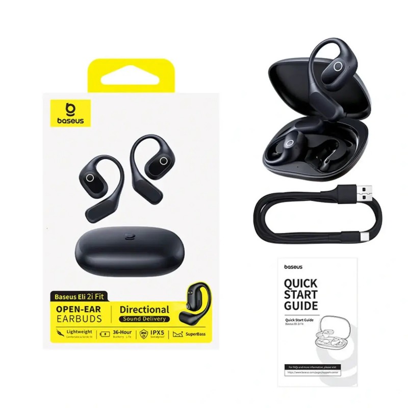 Ακουστικά Bluetooth Baseus Eli 2i Fit True Wireless Earphones Cosmic Black