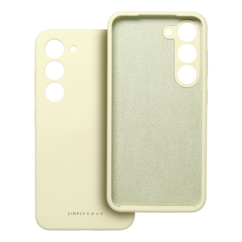 Θήκη Roar Cloud Skin Silicone Cover Samsung Galaxy S25 Ultra 5G S938 Light Yellow