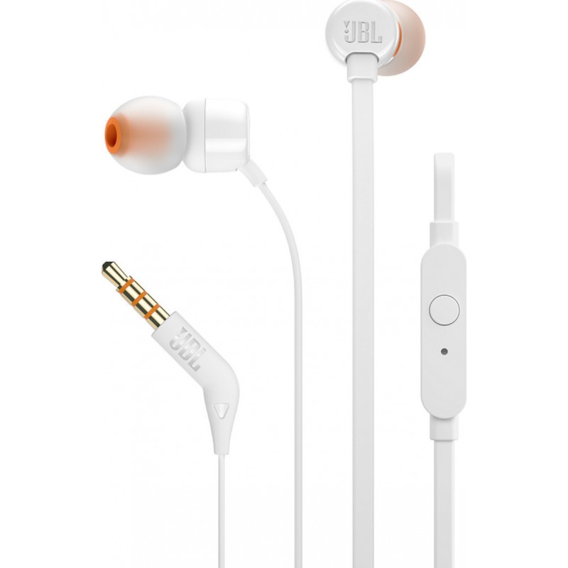Ακουστικά Handsfree JBL In-Ear T110 Jack 3,5mm White
