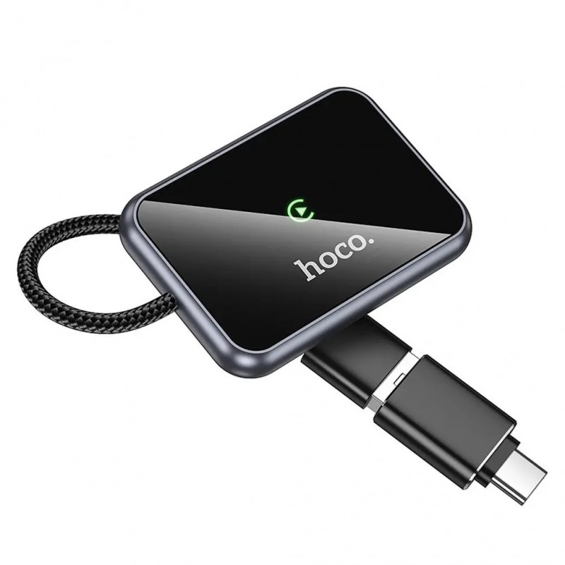 Ασύρματο Hoco HU1 Wireless Adapter Carplay USB-A / USB-C Black