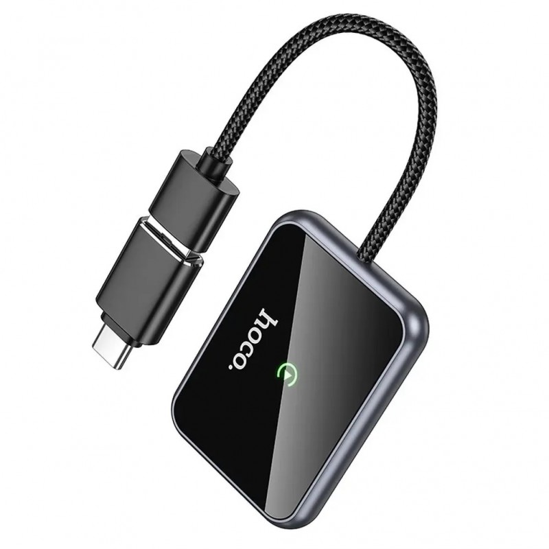 Ασύρματο Hoco HU1 Wireless Adapter Carplay USB-A / USB-C Black
