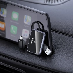 Ασύρματο Hoco HU1 Wireless Adapter Carplay USB-A / USB-C Black