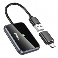 Ασύρματο Hoco HU1 Wireless Adapter Carplay USB-A / USB-C Black