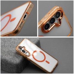 Θήκη Frame Clear Hybrid Mag Cover Samsung Galaxy A37 SM-A376 5G Orange