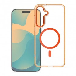 Θήκη Frame Clear Hybrid Mag Cover Samsung Galaxy A37 SM-A376 5G Orange