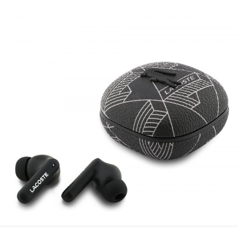 Ακουστικά Bluetooth Lacoste Monogram Blend ANC/ENC TWS Wireless Earphones Black