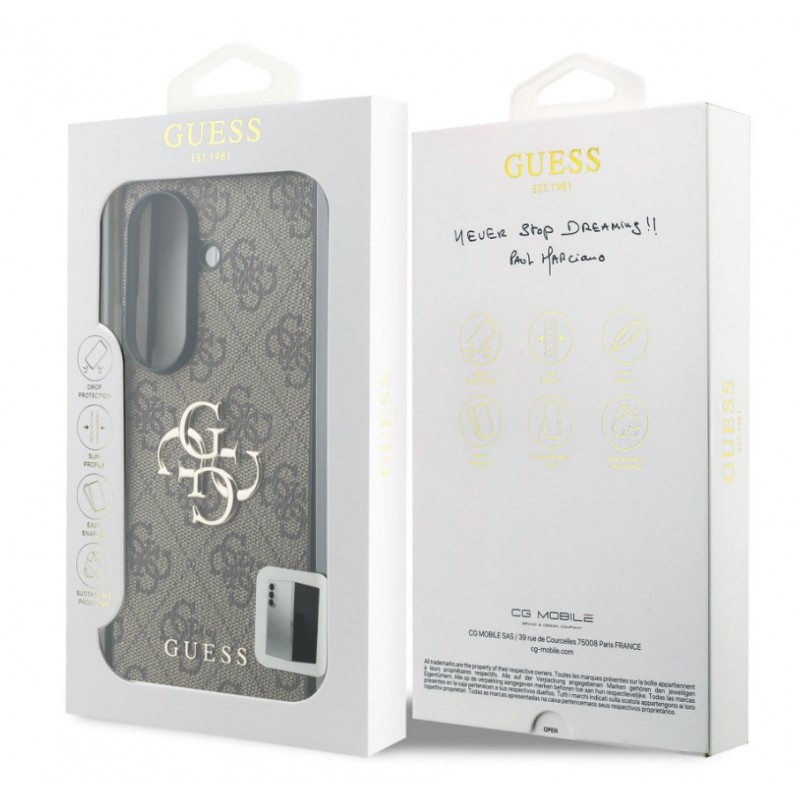 Θήκη Guess PU 4G Metal Logo Case Samsung Galaxy Z Fold8 Ultra 5G SM-F976 Brown