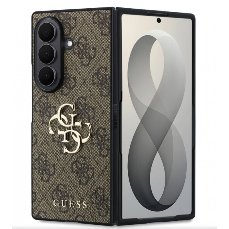 Θήκη Guess PU 4G Metal Logo Case Samsung Galaxy Z Fold8 Ultra 5G SM-F976 Brown
