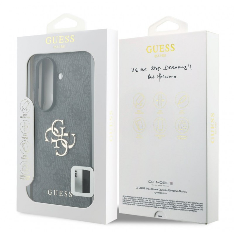 Θήκη Guess PU 4G Metal Logo Case Samsung Galaxy Z Fold8 Ultra 5G SM-F976 Grey