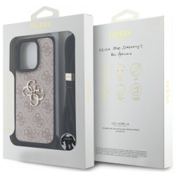 Θήκη Guess PU 4G Metal Logo Crossbody Strap Case Apple iPhone 15 Pro (6.1") Pink