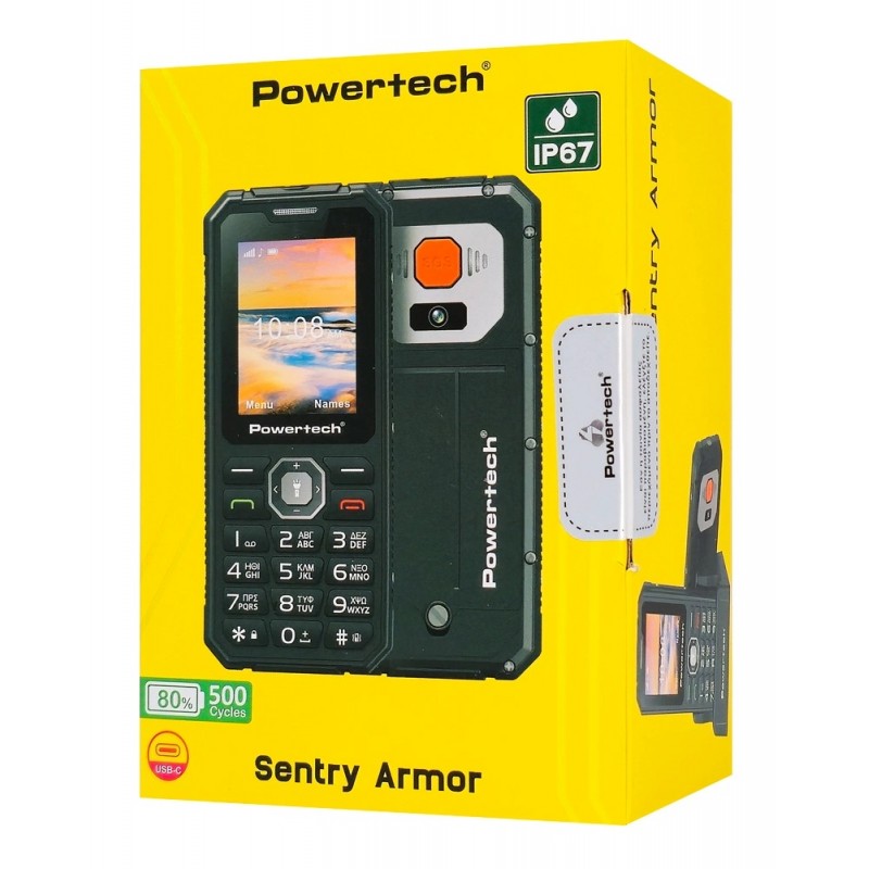 Powertech Sentry Armor PTM-43 Dual SIM 4G SOS Call IP67 Khaki