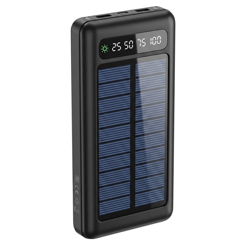Εξωτερική Μπαταρία Setty Solar Powerbank SLR-120 20000 mAh Black