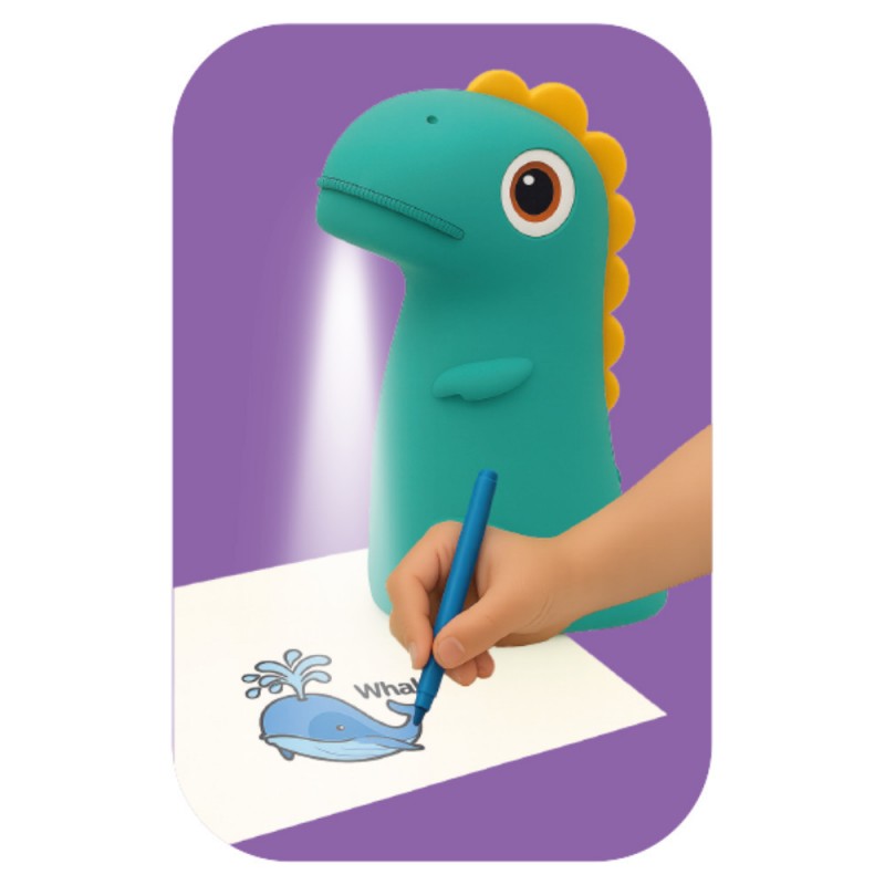 Παιδικός Προτζέκτορας Ζωγραφικής Kiddoboo Dino's Art Green