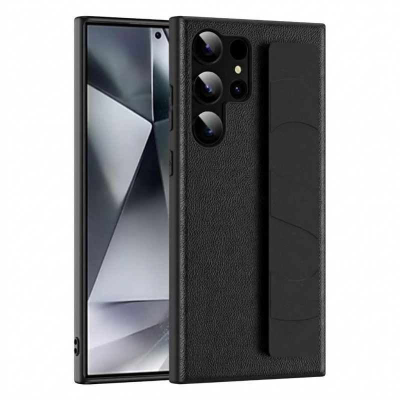 Θήκη Skin Elastic Grip Cover Samsung Galaxy S24 Ultra 5G S721 Black