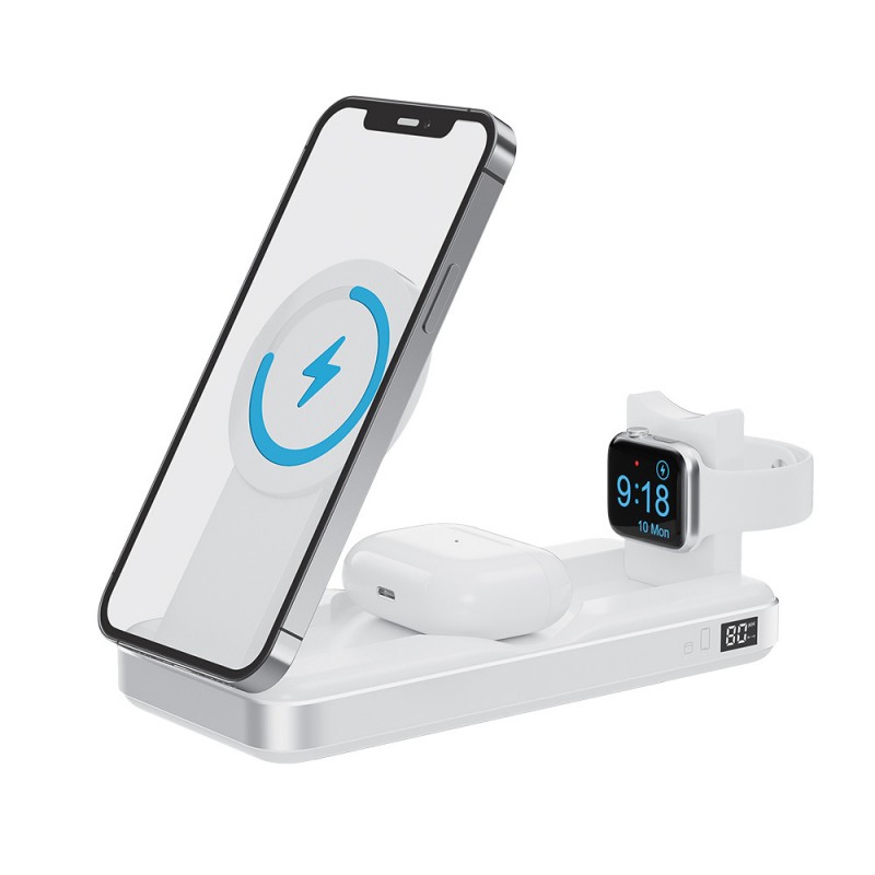 Εξωτερική Μπαταρία Forever Wireless PowerBank MATB-300 10000 mAh Magnetic 3in1 White