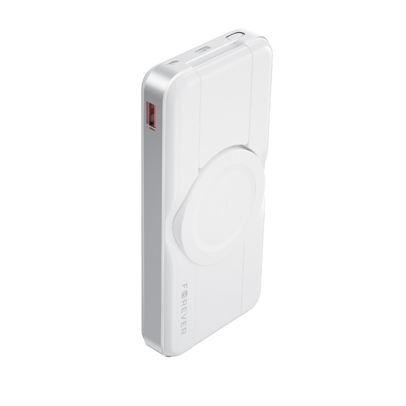 Εξωτερική Μπαταρία Forever Wireless PowerBank MATB-300 10000 mAh Magnetic 3in1 White
