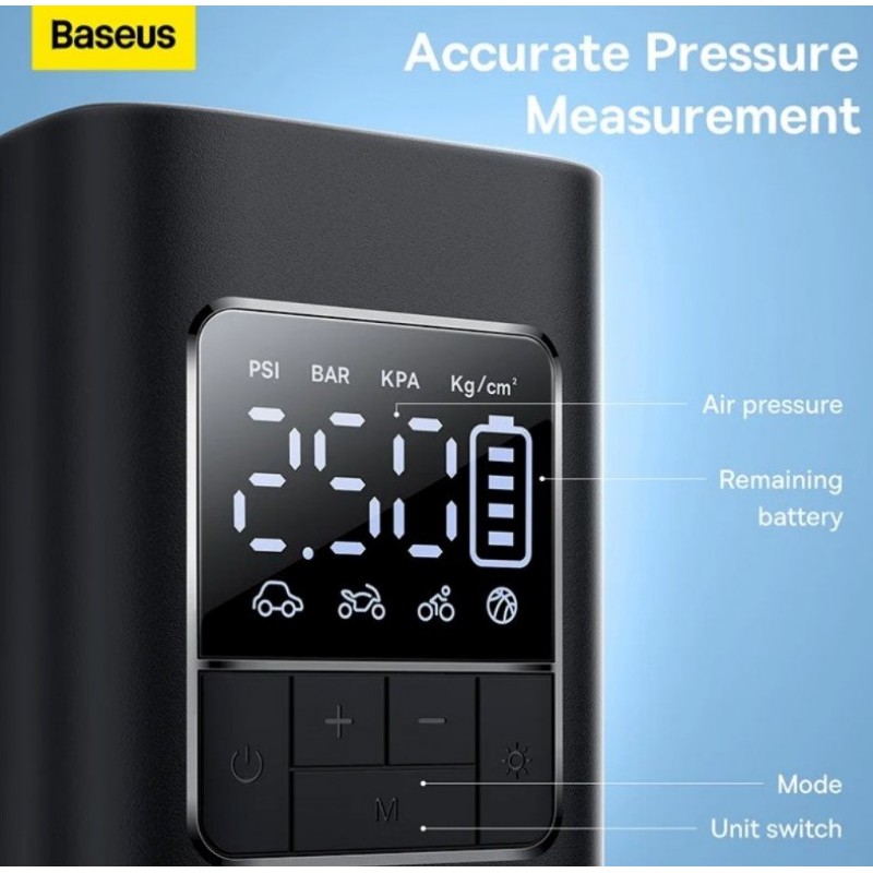 Κομπρεσέρ Αέρα Baseus Super Mini Pro Compressor Cluster Black (C11159300111-00)