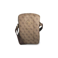 Τσάντα Guess Sleeve 10" Big Metal Logo Handbag Brown