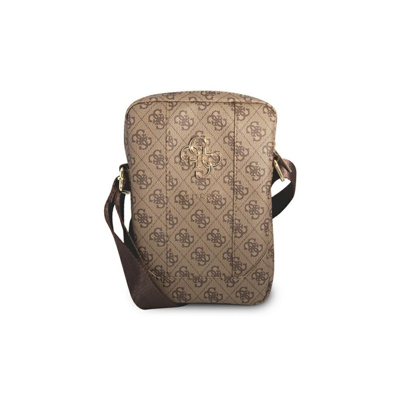 Τσάντα Guess Sleeve 10" Big Metal Logo Handbag Brown