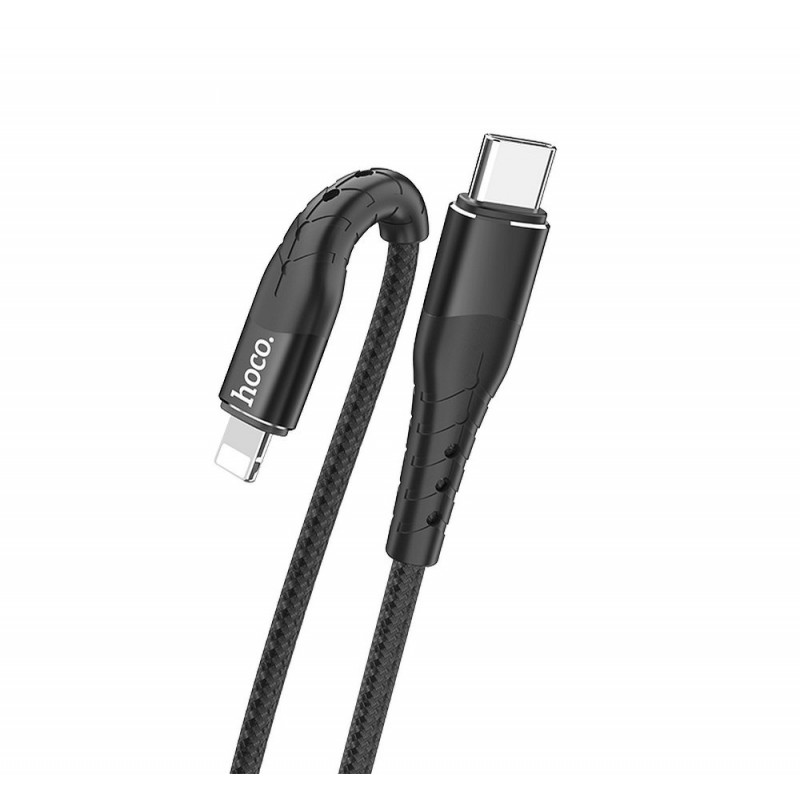 Καλώδιο Data Hoco Superior Power Delivery PD Lightning 8-pin U64 1.2m Black