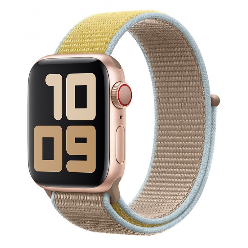 Ανταλλακτικό λουράκι QuickFit Nylon Apple Watch 1/2/3/4/5/6/SE/7/8 (42/44/45/49mm) Camel