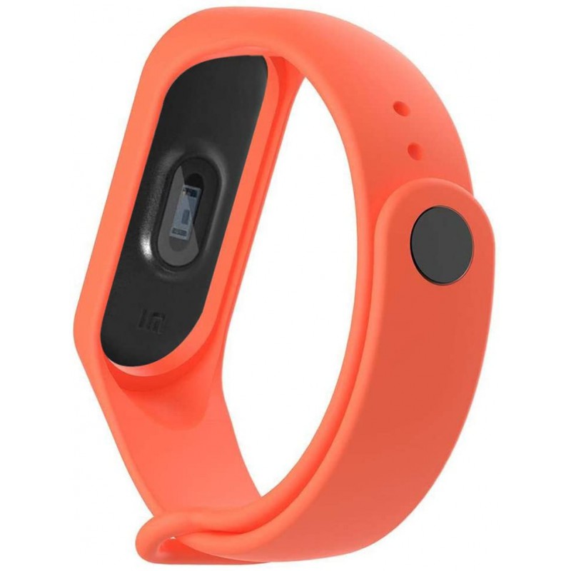 Ανταλλακτικό λουράκι Xiaomi Mi Band 3/Mi Band 4 Smooth Silicone Orange