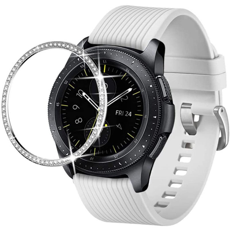 Προστατευτικό Bezel Styling Diamonds Samsung Galaxy Watch (42mm) Silver