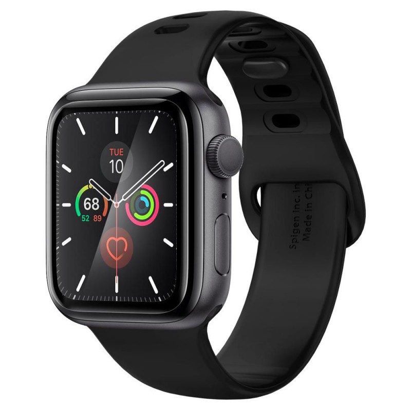 Γυαλί Προστασίας Spigen ProFlex "EZ FIT" Apple Watch 7 (41mm) Tempered Glass 8H AntiCrash / AntiShock Black (AFL04052)
