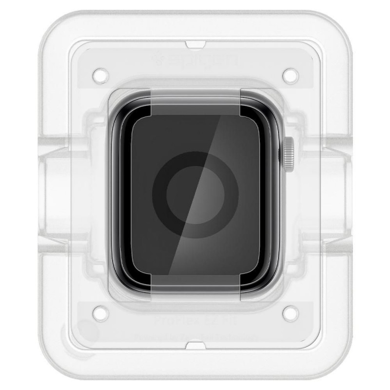 Γυαλί Προστασίας Spigen ProFlex "EZ FIT" Apple Watch 7 (41mm) Tempered Glass 8H AntiCrash / AntiShock Black (AFL04052)